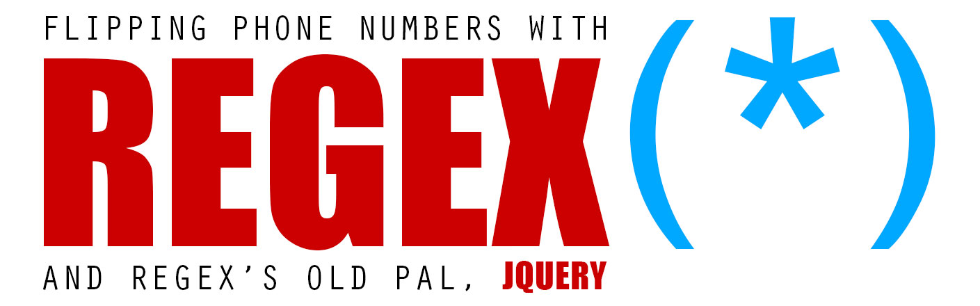 Flipping numbers with regex and jquery
